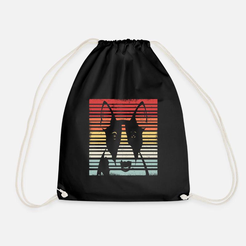 Bull Terrier | Bull Terrier dog owner gift - Drawstring Bag - black