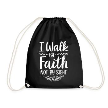 Jésus-Christ | Bible Dieu don de la foi - Sac de sport léger - noir - Devant