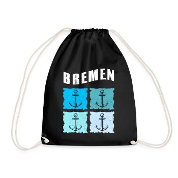 Bremen City North Northern Germany Moin Gift - Drawstring Bag - black - Front