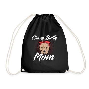 Cadeau de propriétaire de chien américain Bully Mom Bully - Sac de sport léger - noir - Devant