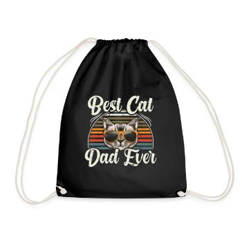 Meilleur Cat Dad Ever Félins - Sac de sport léger - noir - Devant