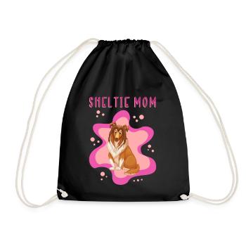 Cadeau de maman de chien de berger de Shetland de maman de Sheltie - Sac de sport léger - noir - Devant