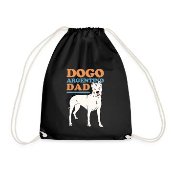 Dogo Argentino Papa Grand Dane Cadeau - Sac de sport léger - noir - Devant