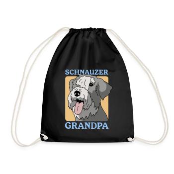 Schnauzer Grandpa Propriétaire De Chien Propriétaire Cadeau - Sac de sport léger - noir - Devant
