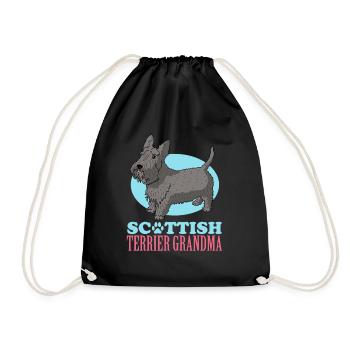 Scottish Terrier Grandma Dog Owner Cadeau - Sac de sport léger - noir - Devant