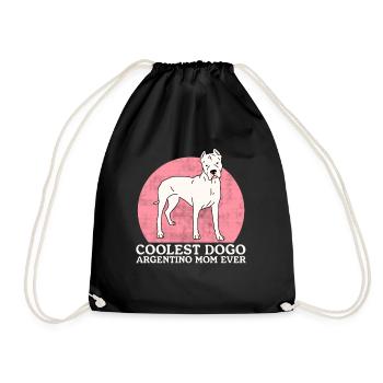 Dogo Argentino Maman Chien Propriétaire Cadeau - Sac de sport léger - noir - Devant