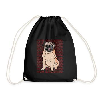 Carlin Grand-père Propriétaire de chien Chien Papa Cadeau - Sac de sport léger - noir - Devant