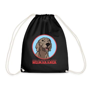 Weimaraner Papa Propriétaire de chien Chien Cadeau - Sac de sport léger - noir - Devant