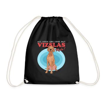 Magyar Vizsla | Dog Dog Owner Gift - Drawstring Bag - black - Front