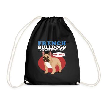 Français Cadeau Bulldog Français Bulldogs - Sac de sport léger - noir - Devant
