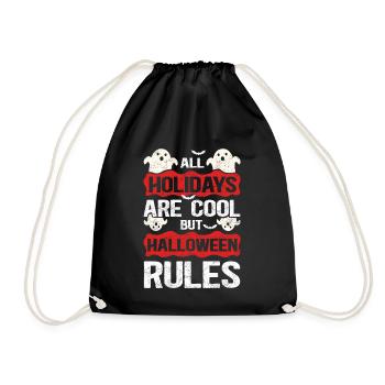 Costume de fête d’Halloween Ghost Gift - Sac de sport léger - noir - Devant