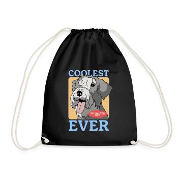 Schnauzer Papa | Cadeau propriétaire de chien propriétaire - Sac de sport léger - noir - Devant