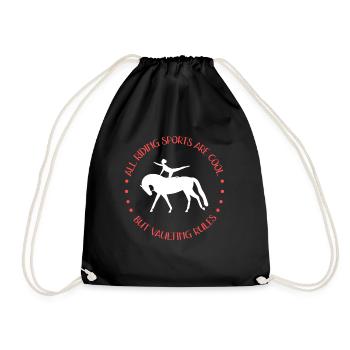 | de sports équestres de saut d’obstacles Cadeau Vaulter - Sac de sport léger - noir - Devant