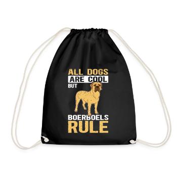Boerboel Dog Lover Dog Owner Gift - Drawstring Bag - black - Front