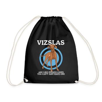 Magyar Vizsla Dog Owner Dog Gift - Drawstring Bag - black - Front
