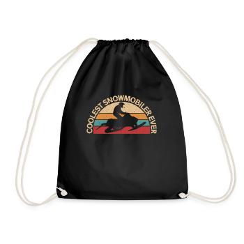 Cadeau motoneige Motoneige - Sac de sport léger - noir - Devant