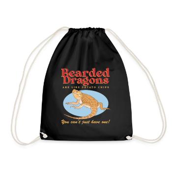 Dragon barbu Reptiles Dragons barbus Cadeau - Sac de sport léger - noir - Devant
