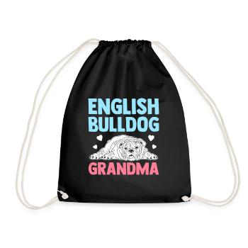 Deutsch Bulldog Grandma Dog Owner Cadeau - Sac de sport léger - noir - Devant