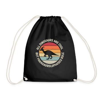 Parasaurolophus Dinos Dinosaure Cadeau - Sac de sport léger - noir - Devant