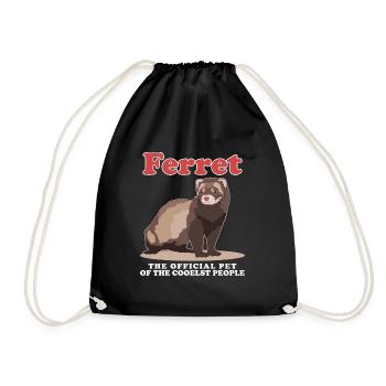Ferret Propriétaire Ferret Cadeau - Sac de sport léger - noir - Devant