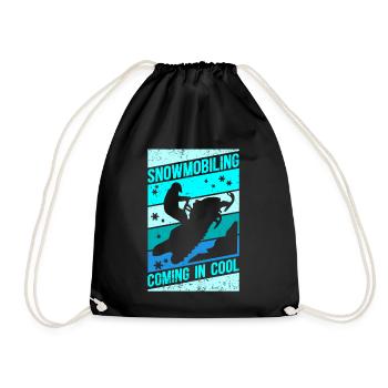Motoneige Motoneige Cadeau de motoneige - Sac de sport léger - noir - Devant