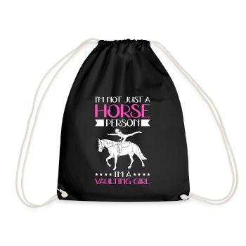 Voltige Sport équestre Sports équestres Cheval Cadeau - Sac de sport léger - noir - Devant