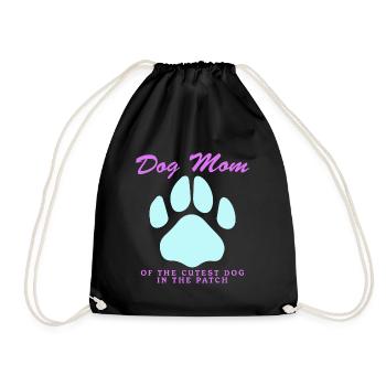 Chiens Maman Maîtresse Chien Propriétaire Cadeau - Sac de sport léger - noir - Devant