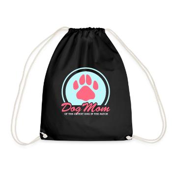 Chiens Maman Propriétaire Chien Maîtresse Cadeau - Sac de sport léger - noir - Devant