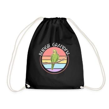 Budgerigar Grand-mère Budgerigars Cadeau - Sac de sport léger - noir - Devant
