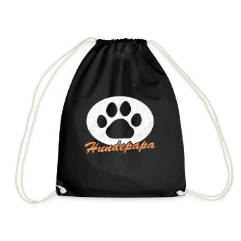 Dog Papa Master Dogs Dog Owner Gift - Drawstring Bag - black - Front