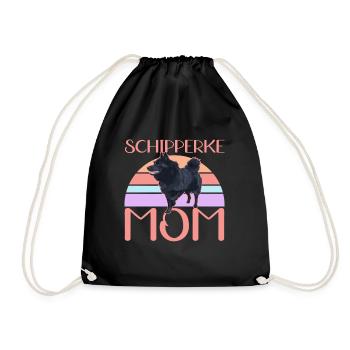 Schipperke Maman Propriétaire de Chien Propriétaire Chien Cadeau - Sac de sport léger - noir - Devant