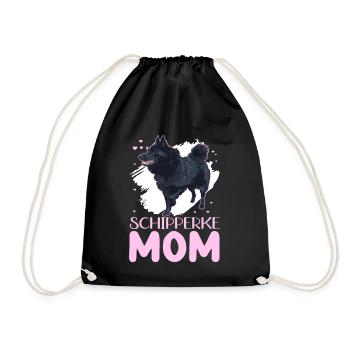 Schipperke Mom Dog Mama Dog Owner Cadeau - Sac de sport léger - noir - Devant