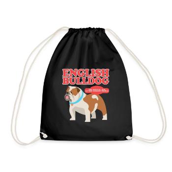 Bouledogue anglais Cadeau Bulldog anglais - Sac de sport léger - noir - Devant