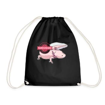 Axolotl Maman à queue amphibien Axolotls Cadeau - Sac de sport léger - noir - Devant