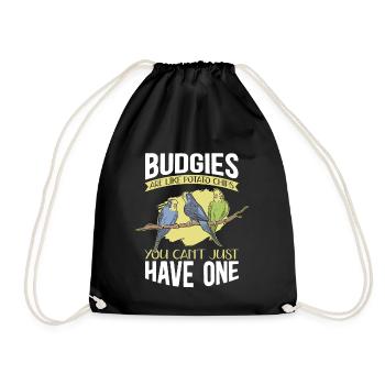 Cadeau de perruche du propriétaire de Budgerigar - Sac de sport léger - noir - Devant