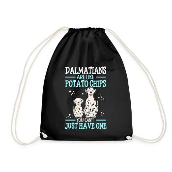 Chiens dalmates | Cadeau du propriétaire de chien - Sac de sport léger - noir - Devant