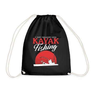 Kayak Pêche Kayak Kayaker Angler Cadeau - Sac de sport léger - noir - Devant
