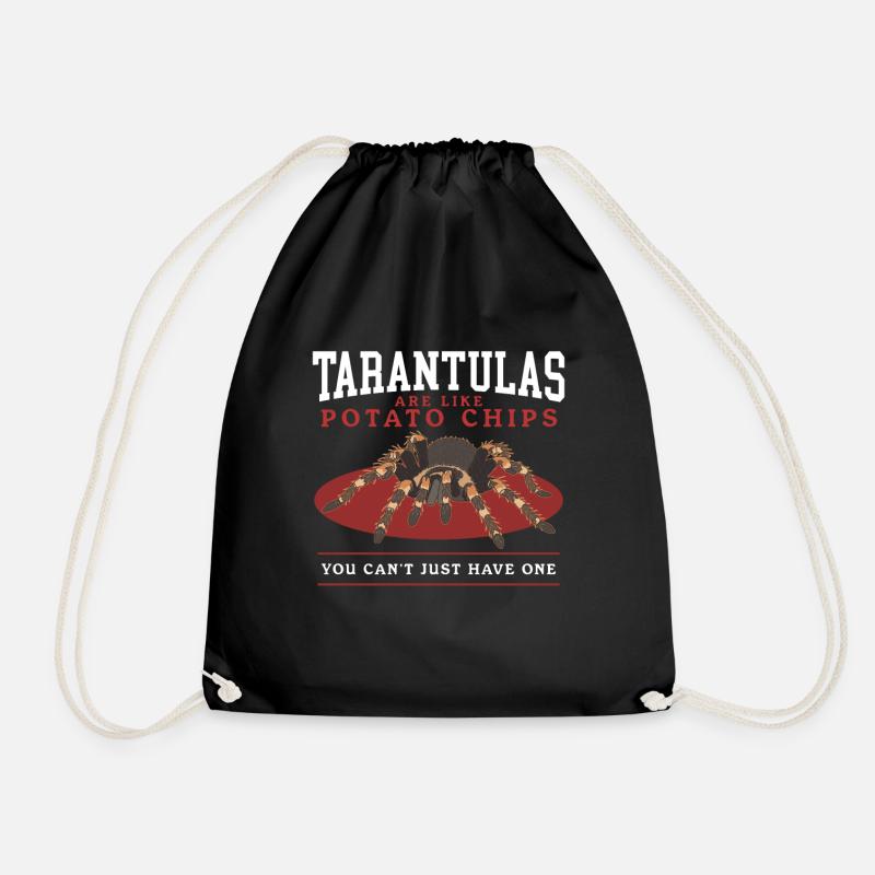 Vogelspinnen Spinne Vogelspinne Tarantel Geschenk - Turnbeutel - Schwarz