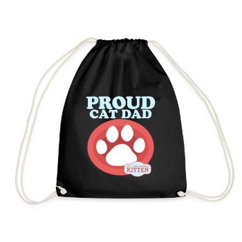 Cat Daddy Cat Propriétaire Cat Cadeau - Sac de sport léger - noir - Devant