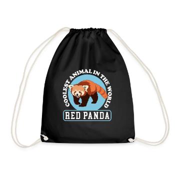 Red Panda Red Panda Red Pandas Gift - Drawstring Bag - black - Front