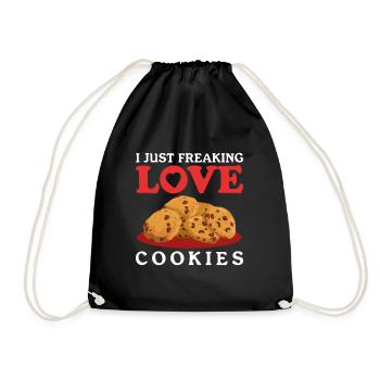Cookies Cookies Cookie Baking Cookies Cadeau - Sac de sport léger - noir - Devant