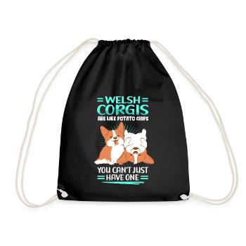 Welsh Corgi Dog Propriétaire Corgis Cadeau - Sac de sport léger - noir - Devant
