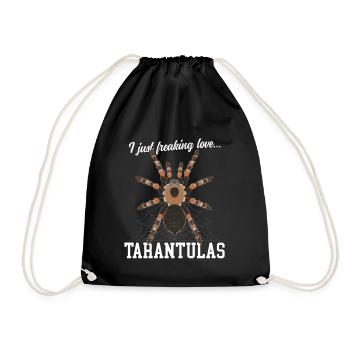 Tarantulas Spider Tarantula Gift - Drawstring Bag - black - Front