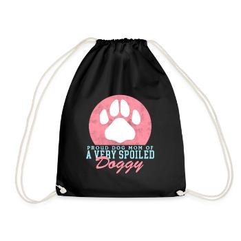 Chien Maman Propriétaire Chien Maîtresse Chien Cadeau - Sac de sport léger - noir - Devant