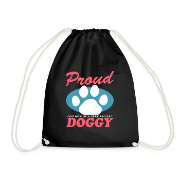 Chien Maman Propriétaire Chien Maîtresse Chien Cadeau - Sac de sport léger - noir - Devant