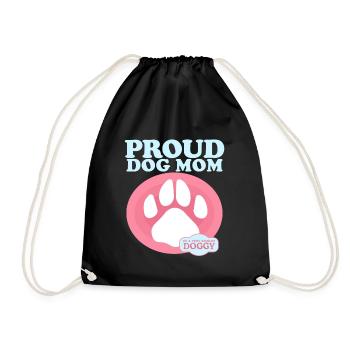 Chien Maman Propriétaire Chien Maîtresse Chien Cadeau - Sac de sport léger - noir - Devant
