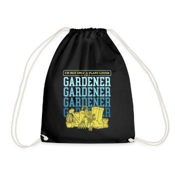 Jardin, jardinier amateur, jardinage, jardinier, cadeau - Sac de sport léger - noir - Devant