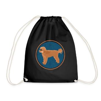 Cavapoo Dog Cavoodle Dog Owner Gift - Drawstring Bag - black - Front