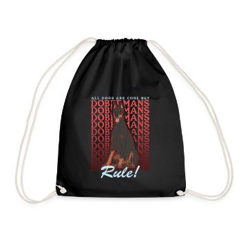 Doberman Dog Propriétaire Chien Cadeau - Sac de sport léger - noir - Devant
