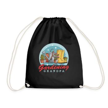 Jardin, jardinier amateur, jardinage, grand-père, cadeau - Sac de sport léger - noir - Devant